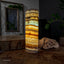 Aqua Onyx Cylinder Table Lamp (1 Out Of 8) Exotic - Table