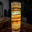 Aqua Onyx Cylinder Table Lamp (1 Out Of 8) Exotic - Table