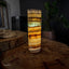 Aqua Onyx Cylinder Table Lamp (1 Out Of 8) Exotic - Table