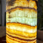 Aqua Onyx Cylinder Table Lamp (1 Out Of 8) Exotic - Table