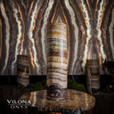 Aqua Onyx Cylinder Table Lamp #20 (Exotic) - Table Lamp