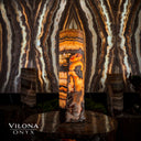 Aqua Onyx Cylinder Table Lamp #20 (Exotic) - Table Lamp