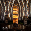 Aqua Onyx Cylinder Table Lamp #20 (Exotic) - Table Lamp