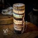 Aqua Onyx Lamp (Exotic Cylinder Table Lamp #23) - Table Lamp