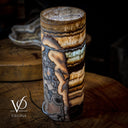 Aqua Onyx Lamp (Exotic Cylinder Table Lamp #23) - Table Lamp