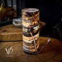 Aqua Onyx Lamp (Exotic Cylinder Table Lamp #25) - Table Lamp