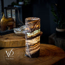 Aqua Onyx Lamp (Exotic Cylinder Table Lamp #25) - Table Lamp