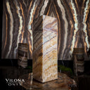 Aqua Onyx Small Square Crystal Table Lamp #56 - Table Lamp