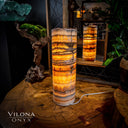 Aqua Onyx Crystal Table Lamp #17 - Floor Lamp