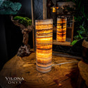 Aqua Onyx Crystal Table Lamp #19 - Floor Lamp