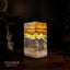 Aqua Onyx Small Square Crystal Table Lamp #36 - Floor Lamp