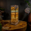 Aqua Onyx Square Crystal Table Lamp #18 - Floor Lamp