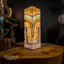 Aqua Onyx Square Crystal Table Lamp #19 - Floor Lamp