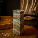 Aqua Onyx Square Table Lamp (Small #59) - Table Lamp