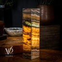 Aqua Onyx Square Table Lamp (Small #60) - Table Lamp