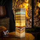 Aqua Onyx Square Table Lamp (Small #61) - Table Lamp