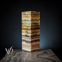 Aqua Onyx Square Table Lamp (Small #62) - Table Lamp