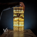 Aqua Onyx Square Table Lamp (Small #64) - Table Lamp