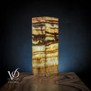 Aqua Onyx Square Table Lamp (Small #64) - Table Lamp
