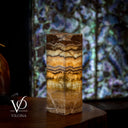 Aqua Onyx Square Table Lamp (Small #67) - Table Lamp