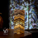 Aqua Onyx Square Table Lamp (Small #68) - Table Lamp