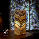 Aqua Onyx Square Table Lamp (Small #68) - Table Lamp