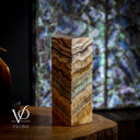 Aqua Onyx Square Table Lamp (Small #68) - Table Lamp