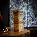 Aqua Onyx Square Table Lamp (Small #69) - Table Lamp