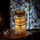 Aqua Onyx Square Table Lamp (Small #69) - Table Lamp