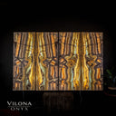 Aqua Onyx Crystal Wall Panels #4 (4 Set) - Decor