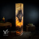 Aqua Raspberry Onyx Crystal (Floor Lamp #8) - Floor Lamp