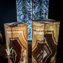 Aqua Raspberry Onyx Crystal (Floor Lamp Pair #9) - Floor