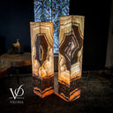 Aqua Raspberry Onyx Crystal (Floor Lamp Pair #9) - Floor