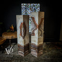 Aqua Raspberry Onyx Crystal (Floor Lamp Pair #9) - Floor