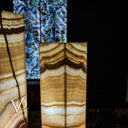 Aqua Snow Onyx Crystal (Floor Lamp Pair #10) - Floor Lamp