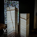 Aqua Snow Onyx Crystal (Floor Lamp Pair #10) - Floor Lamp