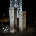 Aqua Snow Onyx Crystal (Floor Lamp Pair #10) - Floor Lamp