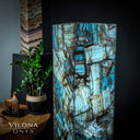 Argentina Blue Onyx (Square Floor Lamp #4)