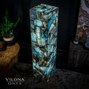 Argentina Blue Onyx (Square Floor Lamp #4)