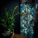 Argentina Blue Onyx (Square Floor Lamp #4)