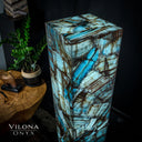 Argentina Blue Onyx (Square Floor Lamp #4)