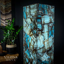 Argentina Blue Onyx (Square Floor Lamp #4)