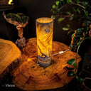 Ashen Glow Crystal Cylinder Table Lamp (2/2) - Floor Lamp
