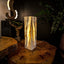 Ashen Glow Onyx Crystal Table Lamp #1 - Floor Lamp