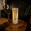 Ashen Glow Onyx Crystal Table Lamp #1 - Floor Lamp