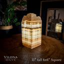 Ashen Glow Onyx Crystal Table Lamp #6 - Floor Lamp