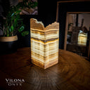 Ashen Glow Onyx Crystal Table Lamp #6 - Floor Lamp