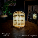 Ashen Glow Onyx Crystal Table Lamp #7 - Floor Lamp