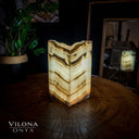 Ashen Glow Onyx Crystal Table Lamp #7 - Floor Lamp