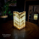 Ashen Glow Onyx Crystal Table Lamp #7 - Floor Lamp